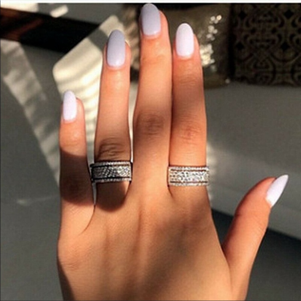 *NEW*Womens 925 Sterling Silver Diamond Ring - Picture 3 of 3